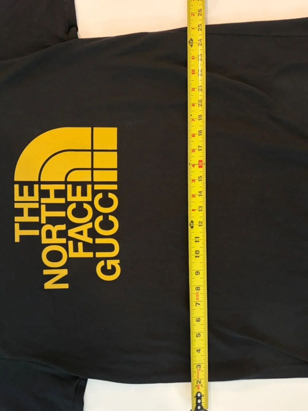 Gucci x North Face Cotton T-Shirt Black Yellow - Size L (175/100A)